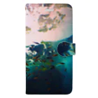 ゆゆの水中のお魚 Book-Style Smartphone Case