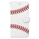 Baseball Buffのベースボールシーム 手帳型スマホケース