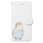 まめるりはことりのおすましコザクラインコ　らむねちゃん【まめるりはことり】 Book-Style Smartphone Case