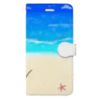 さくらもちのsummer vacation Book-Style Smartphone Case