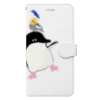 LittleLoroのアデリーペンギンの浮かれ具合 手帳型スマホケース