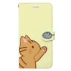 かわいいもののおみせ　いそぎんちゃくのネズミさんにゃー　茶トラ Book-Style Smartphone Case