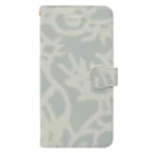 ATELIER RYUSEIの鳥 tori-pattern-smokeblue Book-Style Smartphone Case