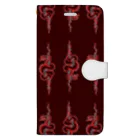 So Yamamoto Custom Artの蛇と薔薇 Book-Style Smartphone Case