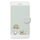 月夢しろのマッシュくんとこいぬ Book-Style Smartphone Case