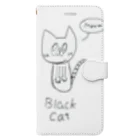 ゆめごこちのブラックキャット Book-Style Smartphone Case