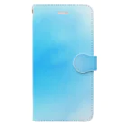 水彩 Ao_watercolorのOcean Blue　水彩 手帳型スマホケース