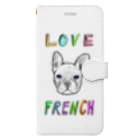 piricastyleのLOVE　FRENCH 手帳型スマホケース