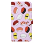 かわいいもののおみせ　いそぎんちゃくの寿司柄 Book-Style Smartphone Case