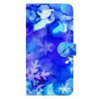 始季彩＠suzuriのsnowflake Book-Style Smartphone Case