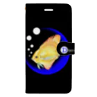 idumi-artの青い月と熱帯魚🐠 Book-Style Smartphone Case