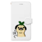 こてんshop.pugの唐草パグちゃん Book-Style Smartphone Case