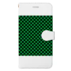 こんなの欲しいをご提供！ADの日本：市松模様緑 Book-Style Smartphone Case