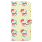 むーみん *⋆⸜ 🌼 ⸝⋆*のゆきだるまちゃん⛄️ Book-Style Smartphone Case