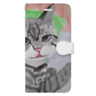 ねこの森でお散歩のシャムミックスちゃん Book-Style Smartphone Case