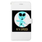 K's SPEEDのK's星人BLUE 手帳型スマホケース