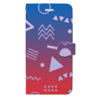 SANKAKU DESIGN STOREの懐かしくて、新しい。 青赤/B Book-Style Smartphone Case