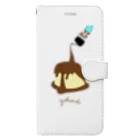 瞬間ほのぼの設置し隊のご褒美Pudding Book-Style Smartphone Case