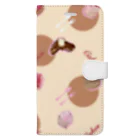 Atelier CのCakes-ライトブラウン Book-Style Smartphone Case