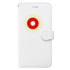 CORONET70のサークルa・クリーム・赤・白 Book-Style Smartphone Case