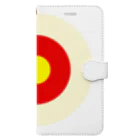 CORONET70のサークルa・クリーム・赤・黄 Book-Style Smartphone Case