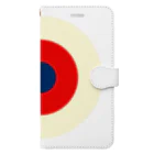 CORONET70のサークルa・クリーム・赤・紺 Book-Style Smartphone Case