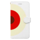 CORONET70のサークルa・クリーム・赤・チョコ Book-Style Smartphone Case