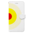 CORONET70のサークルa・クリーム・黄・赤 Book-Style Smartphone Case