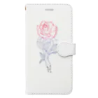 スネークのお家の蛇と薔薇 Book-Style Smartphone Case