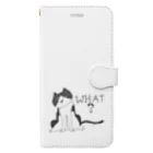 あおのぶちねこちゃん改 Book-Style Smartphone Case