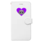 PurpleCat♡のPotiara♥パープルハート Book-Style Smartphone Case