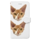 小鳥と映画館のオーダー品 バズちゃん スフィンクス 顔 大2 小2 シール用 他 Book-Style Smartphone Case