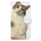 neko"toの猫パンチ Book-Style Smartphone Case