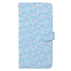 JIGGYの花（ブルー） Book-Style Smartphone Case