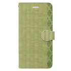 inupadのTatami _green Book-Style Smartphone Case