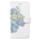 Joy. Ree Illustration SUZURI Shop のHydrangea (紫陽花の季節） Book-Style Smartphone Case