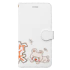 ゆずずショップの笑　くまくま Book-Style Smartphone Case