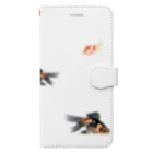 海賊猫 cocoの『夏祭り』 夏 琉金 金魚 金魚すくい 浮世絵 Book-Style Smartphone Case