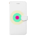 CORONET70のサークルa・クリーム・ペパーミント・ショッキングピンク2 Book-Style Smartphone Case