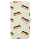 FWAFWA house+のネコぱんとエクレア  Book-Style Smartphone Case