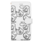 MAI@Nijinohashiのモン太テスフクのにっこり笑顔 Book-Style Smartphone Case