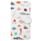 深海Collectiteの深海生物集合（パステル） Book-Style Smartphone Case