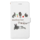 いきもの大好き！ほほえみフレンズのネザーランドドワーフウサギ Book-Style Smartphone Case