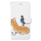 CHIKUSHOの幸せな動物のスマホケース Book-Style Smartphone Case