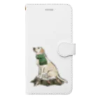 犬グッズの店しえるぶるーのマフラー犬　ラブラドルレトリバー Book-Style Smartphone Case