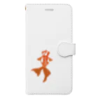 金魚のキンボの金魚 更紗デメキン Book-Style Smartphone Case