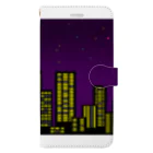 ドット絵アイテムの夜景 Book-Style Smartphone Case