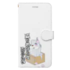 狐飢の呑みねこ Book-Style Smartphone Case