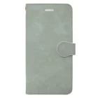 Green-Dの石模様調柄 Book-Style Smartphone Case