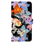 あやるの花と金魚たち Book-Style Smartphone Case